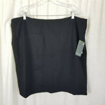 Lysse Perfect High Waist Skirt Plus Size Womens 3X Black Tailored Pencil Pull On