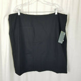 Lysse Perfect High Waist Skirt Plus Size Womens 3X Black Tailored Pencil Pull On