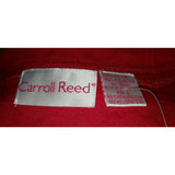NOS Carroll Reed Diamond Embossed Textured Cardigan Sweater Jacket Womens L Red