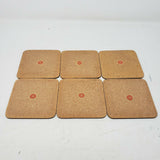 Vintage Pimpernel English Hunting Scarlet Table Mats Drink Bar Beer Coasters Set