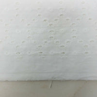 White Eyelet Lace Fabric Cotton Less than one Yard Vintage