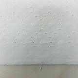 White Eyelet Lace Fabric Cotton Less than one Yard Vintage