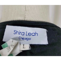 Shira Leah Chicago Quilted Mandarin Asian Inspired Changshan Jacket Womens L Red