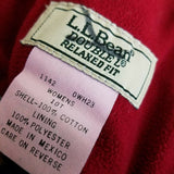 LL Bean Double L Relaxed Fit Fleece Lined Denim Blue Jeans Womens 10T Insulated