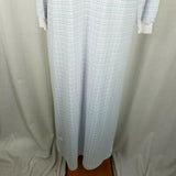 Vintage J Christopher Eagles Eye Tshirt Plaid Flannel Nightgown Nightie Womens S