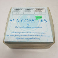 Beachcomber Terracotta Sea Coasters Hummingbird Iris Flowers Waterproof Thirsty