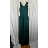 Grecerelle GC Jersey Knit Stretch Fit & Flare Maxi Twirl Tank Dress Womens L