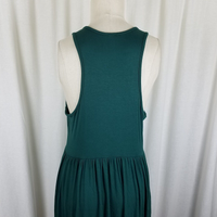 Grecerelle GC Jersey Knit Stretch Fit & Flare Maxi Twirl Tank Dress Womens L