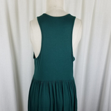 Grecerelle GC Jersey Knit Stretch Fit & Flare Maxi Twirl Tank Dress Womens L