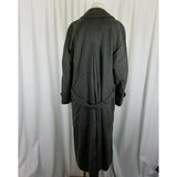 Cassidy Army Green Wool Long Maxi Peacoat Dress Coat Womens 8 Hand Tailored USA