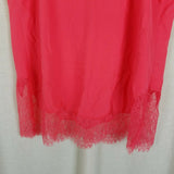 Victoria's Secret Lace Trim Accents Tank Top Cami Camisole Womens M Coral Salmon
