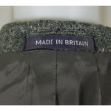 Vintage HARRIS Tweed Blazer Gray Mottled Wool Sport Coat Jacket Mens 42R Britain