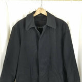Calvin Klein Thermolite Insulated Microfiber Black Trench Coat Mens 36R Wool