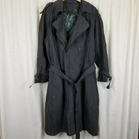 Towncraft Insulated Double Breasted Trench Coat Mens 40R Removable Lining Gray