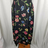 Rena Rowan for Saville Floral Maxi Fit & Flare Twirl Dress Womens 4 80s Vintage