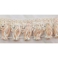 Chenille Tassel Fringe Sewing Trim Notions 2 inches wide x 4+ yards Pink Cream