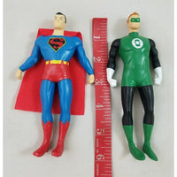 NJ Croce Justice League 6" Bendable Figures Superman Green Lantern Lot Set Toys