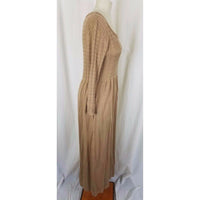 Rabbit Designs Scoop Neck Long Maxi Modest Duster Knit Sweater Dress Womens M