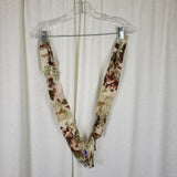 Vintage 70s Floral Birds Colonial Pinch Top Curtains Panels Valance Tie Backs