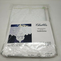 Chablis Great Bay Lace Company Floral Rectangle Tablecloth 52 x 70 Liechtenstein