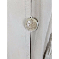 J.Crew Chino Cropped Twill Khaki Safari Jacket Womens 4 Asymmetrical Button Up