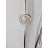 J.Crew Chino Cropped Twill Khaki Safari Jacket Womens 4 Asymmetrical Button Up