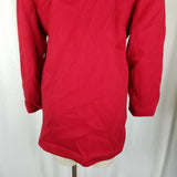 Talbots Double Breasted Red Winter Wool Military Short Peacoat Jacket Womens 2P