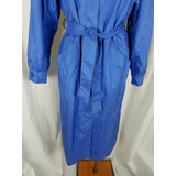 Vintage J Gallery Funnel Neck Belted Cape Top All Weather Trench Coat Womens 8P