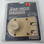 Double Cylinder Jimmy Proof Lock Security Deadlock Deadbolt 50108 Vintage Sekur