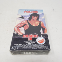 Rambo III BETAMAX Beta Factory Sealed Watermarks 1988 Not VHS Barcode on Spine