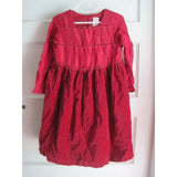 Gymboree 100% Silk Velvet Ribbon Tulle Flounce Party Holiday Dress Girls 6 2002