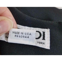 Verdi New York Milan Black Midi Cocktail Formal Dress Womens 4 USA Pleated Skirt