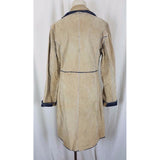 Blanc Noir Kharma Deconstructed Patchwork Leather Denim Coat Womens L Lagenlook