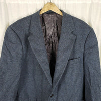 Brooks Brothers Herringbone Tweed Wool Sport Coat Jacket Blazer Mens 45R Italy