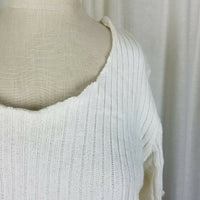 The Avenue Ribbed Knit Top Polka Dot Skirt Cotton Dress Womens 14 16 Vintage 80s