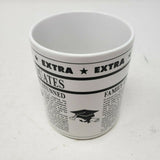 Vintage Russ Extra Graduates Coffee Mug Ceramic Cup Handle Korea Graduation Pen