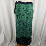 Ethnic Dreams Half Moon Wrap Skirt Long Maxi Hippie Boho Pagan Witch Womens M