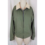 Mountain Hardwear Embroidered Floral Canvas Shearling Fleece Collar Womens sz M