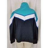 Fila Sports Chevron Striped Zip Through Sweatshirt Tennis Track Jacket Womens XL
