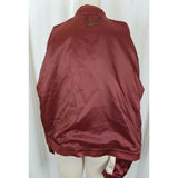 Anthropologie Capulet Souriez Brown Satin Bomber Jacket Womens L Boyfriend Look