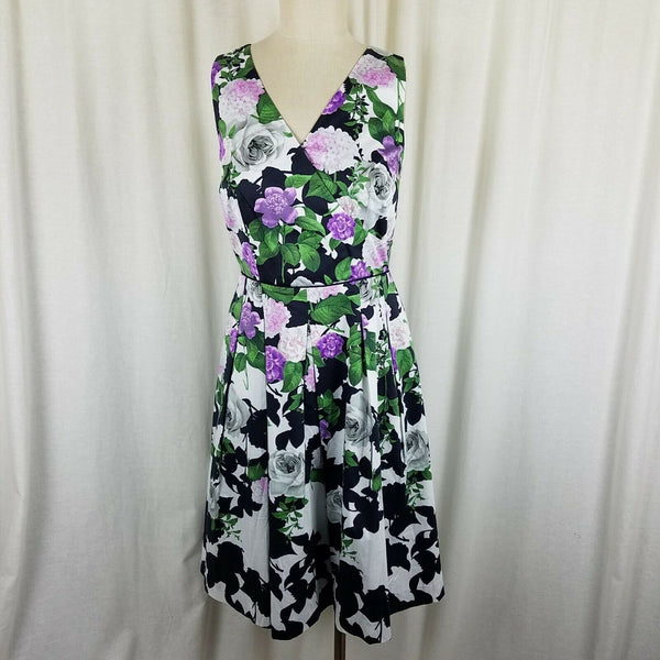 Talbots x Oprah Magazine Hydrangea Fit & Flare Twirl Dress Womens 6P NWT $189