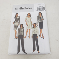 Butterick 3978 Jacket Skirt Pants Dress Suit Sewing Patterns Womens sz 18-20-22