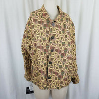 Winding River Reversible Woven Tapestry Jacket Blazer Womens XL Abstract NOS