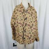 Winding River Reversible Woven Tapestry Jacket Blazer Womens XL Abstract NOS