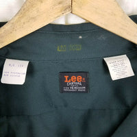 Lee Chetopa Twill Nashua Public Works Button Up Long Sleeve Work Shirt Mens 16 M