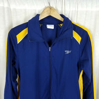 Speedo Streamline Warm Up Swim Team Jacket Windbreaker Mens M Full Zip Contrast