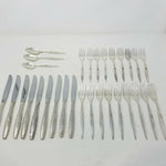 30 Pieces Oneida Community Silverplate 1960 ENCHANTMENT GENTLE ROSE Silverware