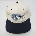 Vintage Seinfeld Snapback Hat Cap Pinstripe Adjustable 90's Wool Mens OS Promo