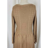 Rabbit Designs Scoop Neck Long Maxi Modest Duster Knit Sweater Dress Womens M