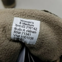LL Bean Park Ridge Boots Leather Buckle Wool Snow Tall Women 8 Antique Olive